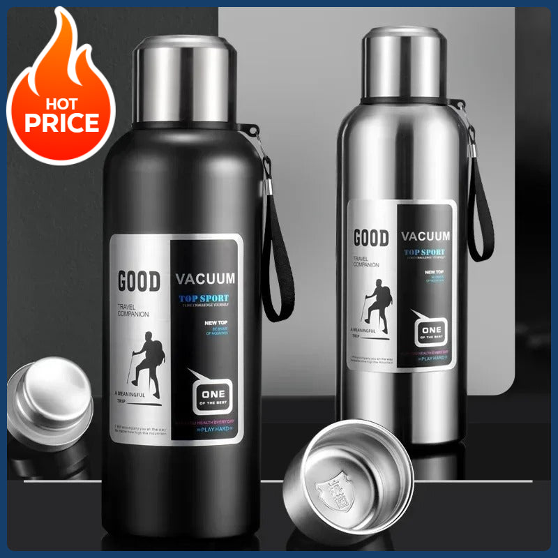 Large Capacity Cold Thermal Thermos Tumbler Stainless Steel Insulated Tea Coffee Water Bottle Insulation Flask Pot Travel Mug