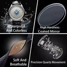 Top Brand Man Wristwatch Luxury Business Waterproof Men Watch